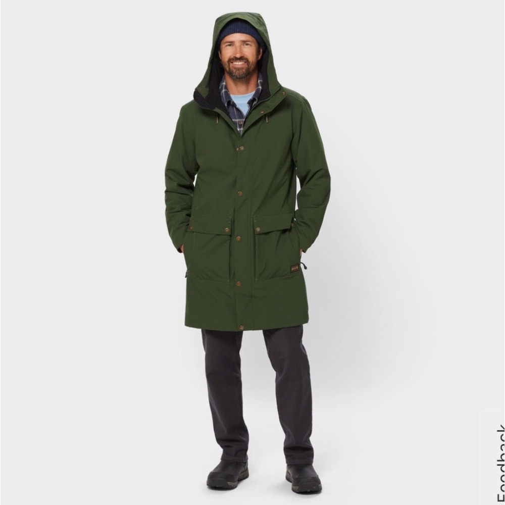 Duluth Trading Storm Heckler Parka Jacket Mens‎ 3X Ben Excellent Utility Stretch